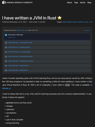A blog post